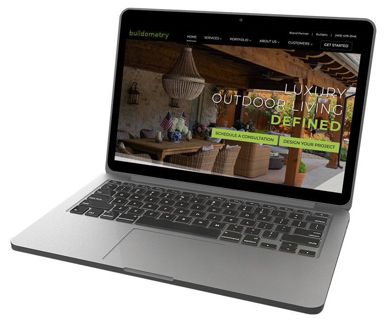 Buildometry Desktop Web Design